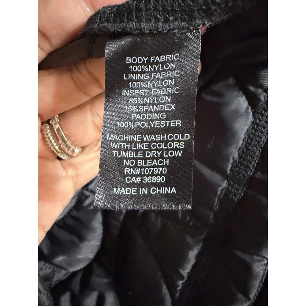 Kerrits Jacket Coat Puffer Quilted Women's L Black Horseback Riding Equestrian - Picture 8 of 9